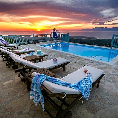 Villa Orizontas Corfu, Private Villa With Breathtaking Views Loutses Екстериор снимка