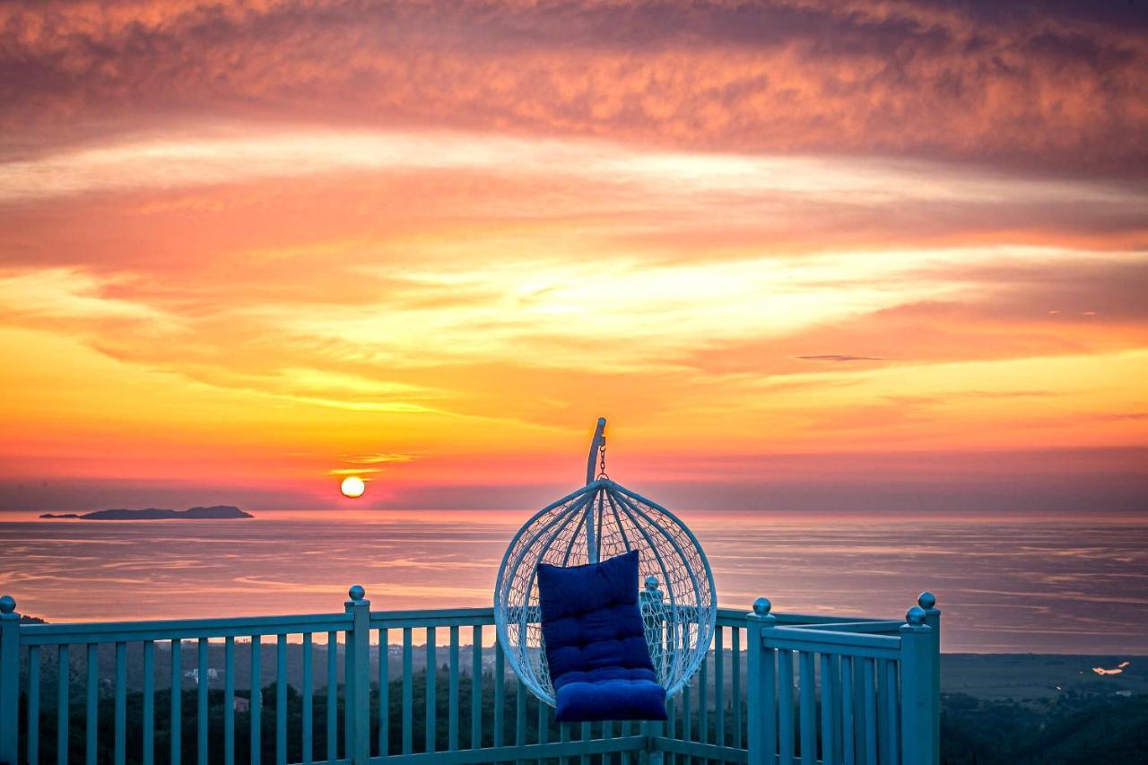 Villa Orizontas Corfu, Private Villa With Breathtaking Views Loutses Екстериор снимка