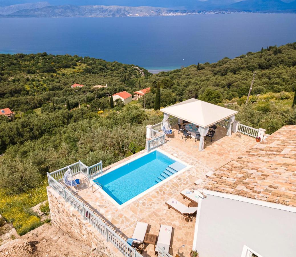 Villa Orizontas Corfu, Private Villa With Breathtaking Views Loutses Екстериор снимка
