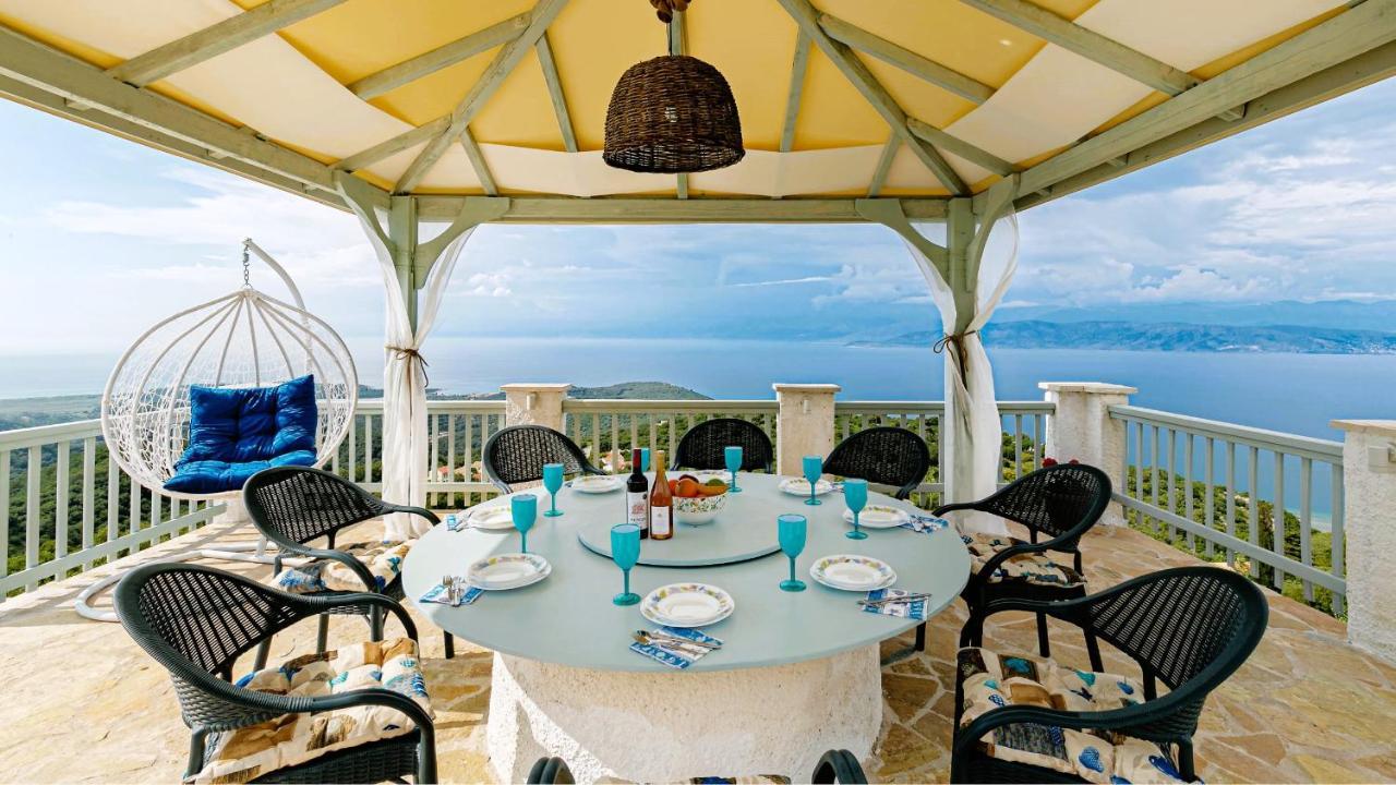 Villa Orizontas Corfu, Private Villa With Breathtaking Views Loutses Екстериор снимка