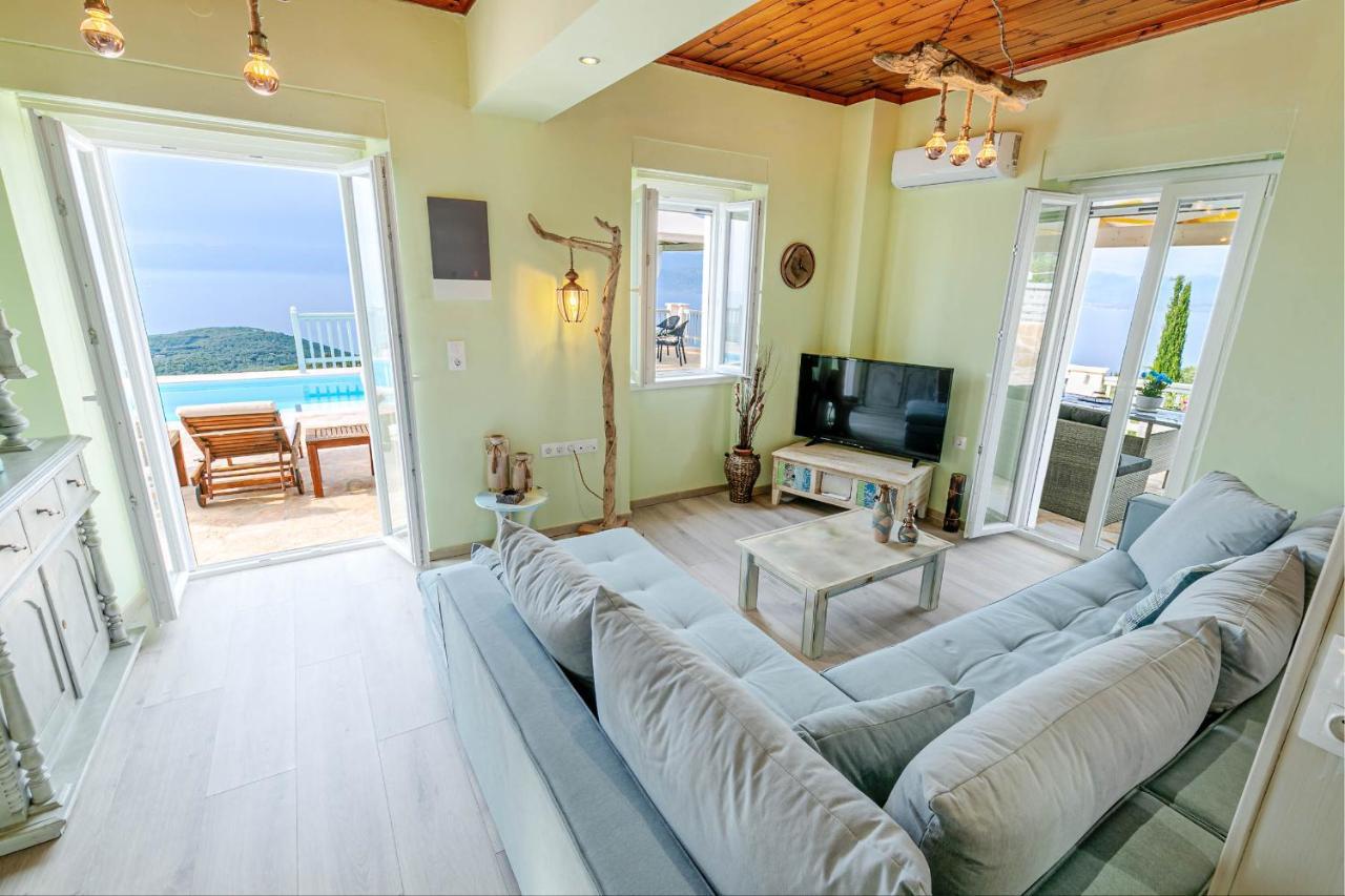 Villa Orizontas Corfu, Private Villa With Breathtaking Views Loutses Екстериор снимка