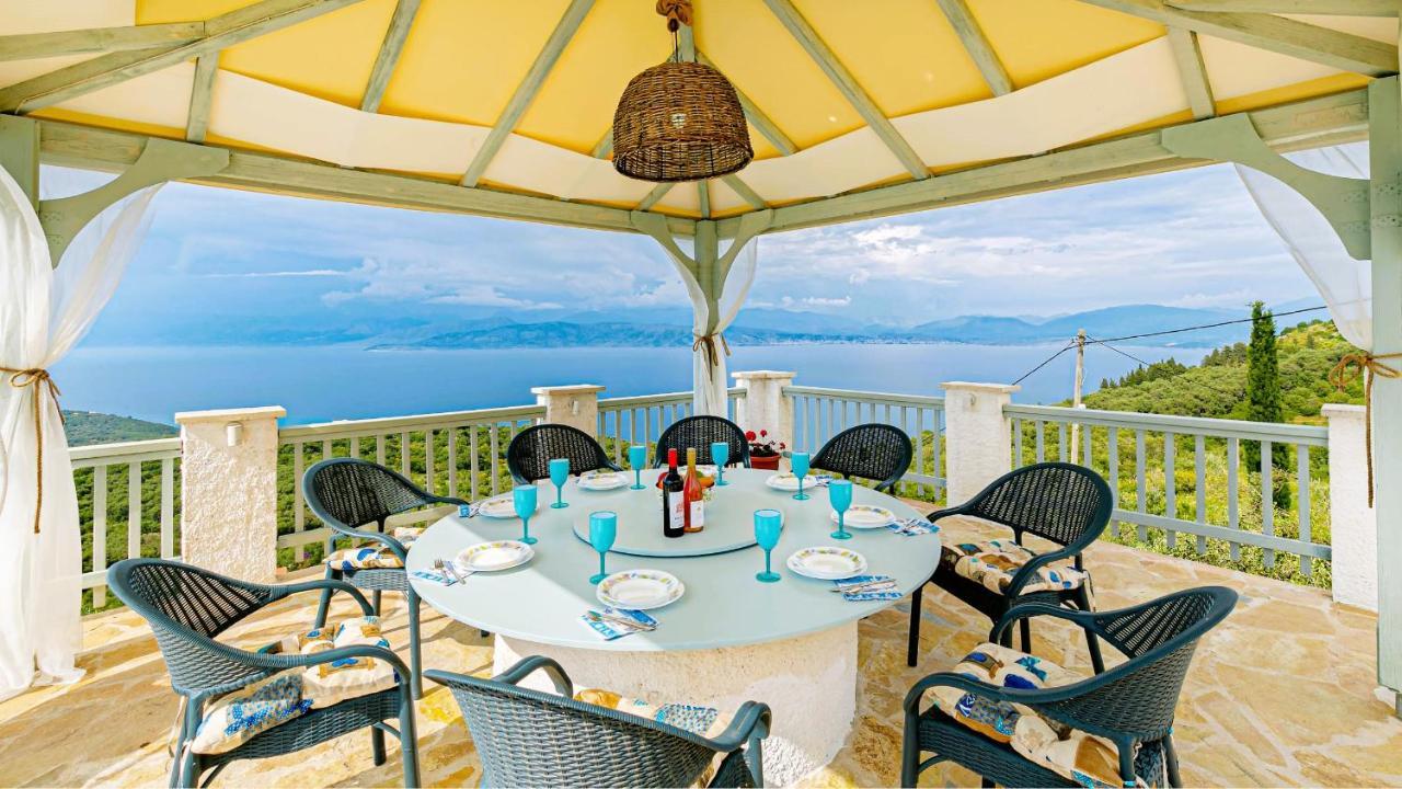 Villa Orizontas Corfu, Private Villa With Breathtaking Views Loutses Екстериор снимка