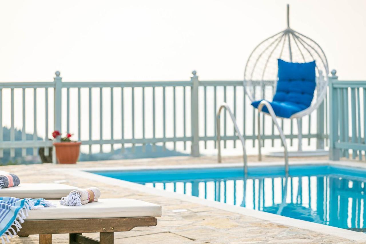 Villa Orizontas Corfu, Private Villa With Breathtaking Views Loutses Екстериор снимка