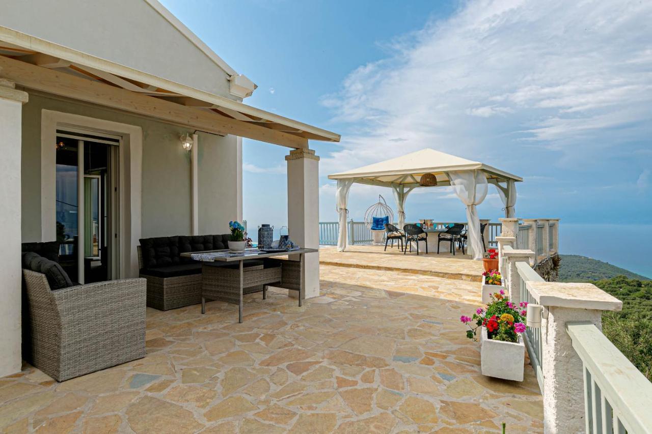 Villa Orizontas Corfu, Private Villa With Breathtaking Views Loutses Екстериор снимка